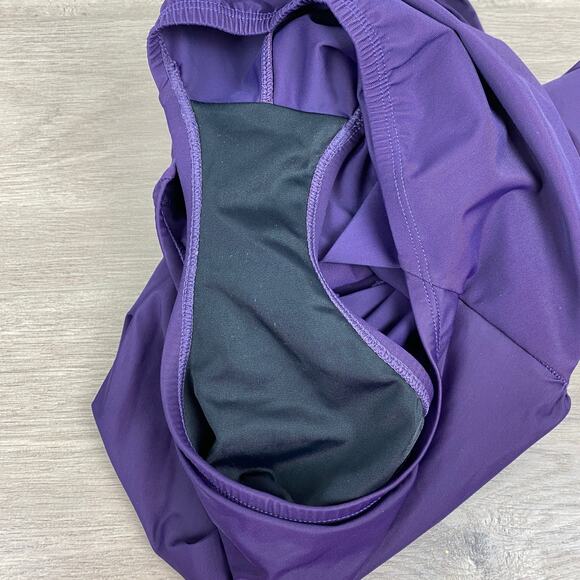 Lands End Purple Slendersuit Grecian Tummy Control One Piece Swimsuit Sz.20W - Picture 14 of 16